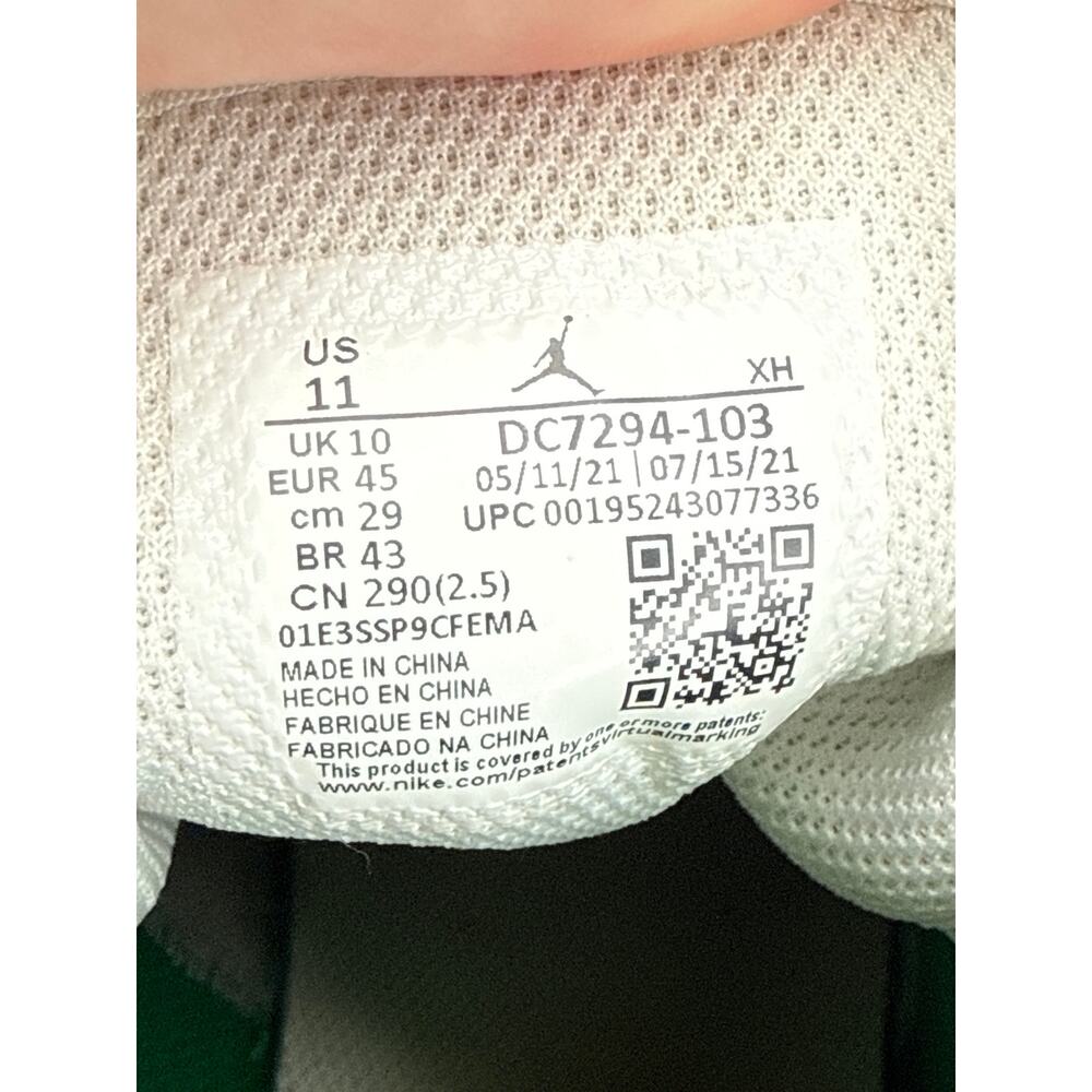 Air Jordan 1 Mid SE Grey Pine Green DC7294-103 Men’s Size 11 White Grey - Picture 8 of 8
